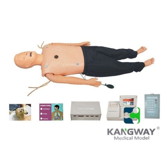 高級多功能急救訓練模擬人（心肺復蘇CPR、氣管插管、除顫起搏四合一功能、嵌入式系統
